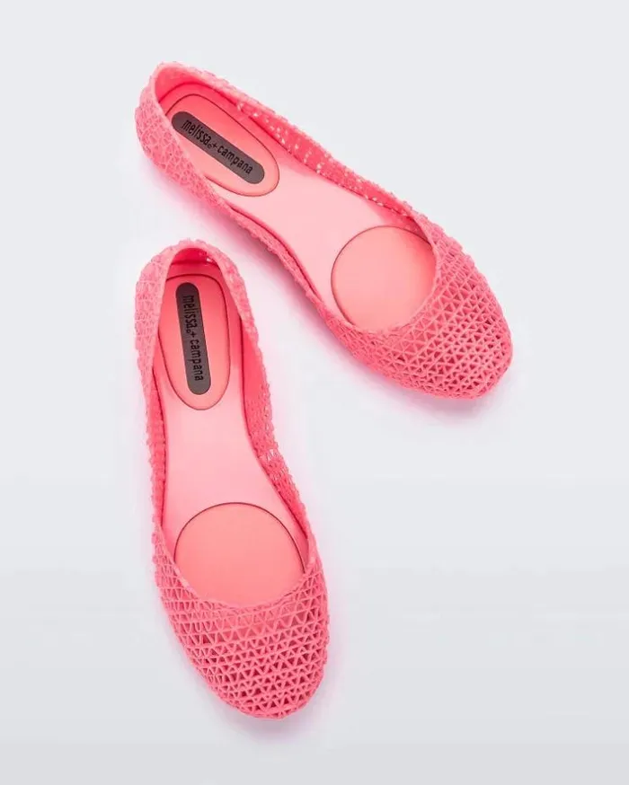 Campana Metallic Pink Women Melissa Flats