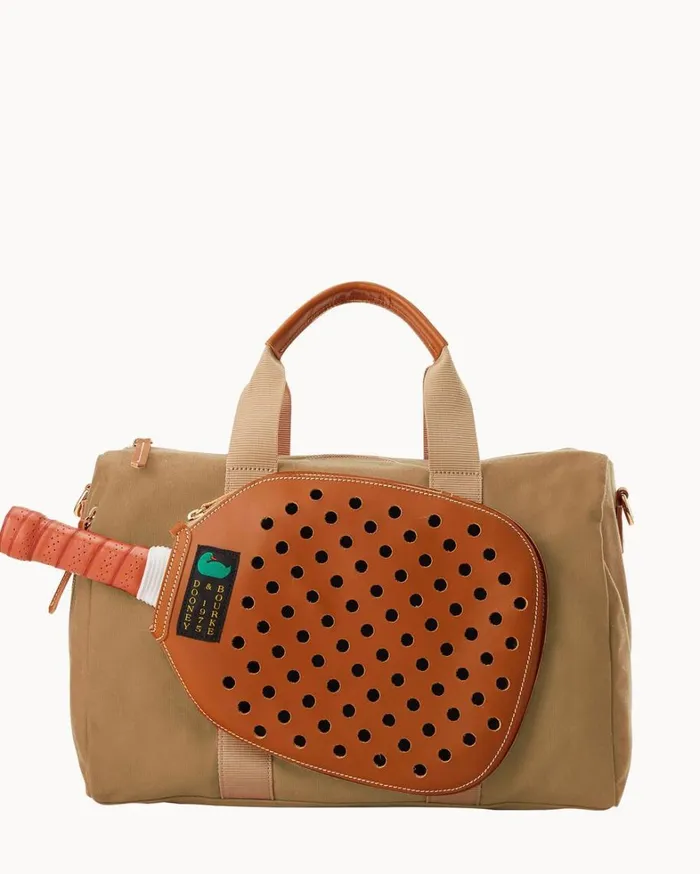 Canvas Pickleball Duffle 40 Beige Women Dooney and Bourke Travel