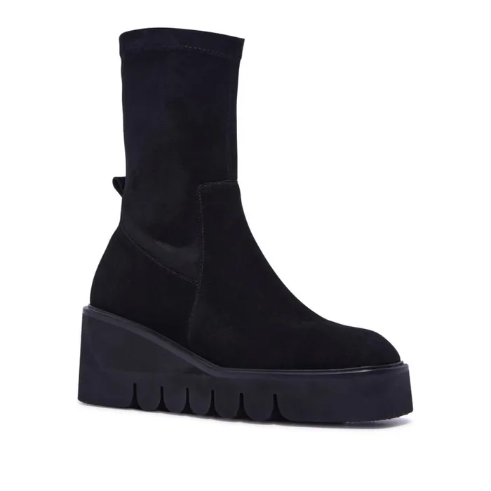 Carl Scarpa Ariella Black Suede Ankle Boots Women Suede Ankle Boots