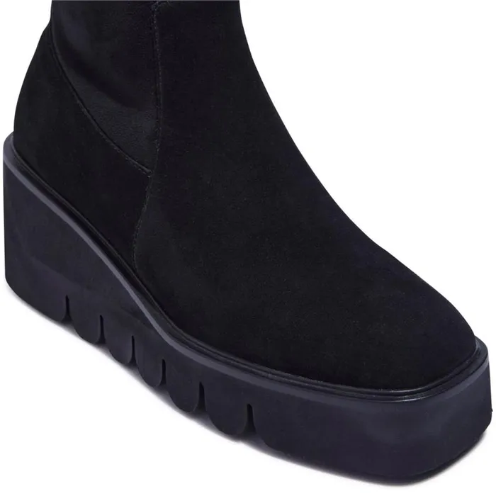 Carl Scarpa Ariella Black Suede Ankle Boots Women Suede Ankle Boots