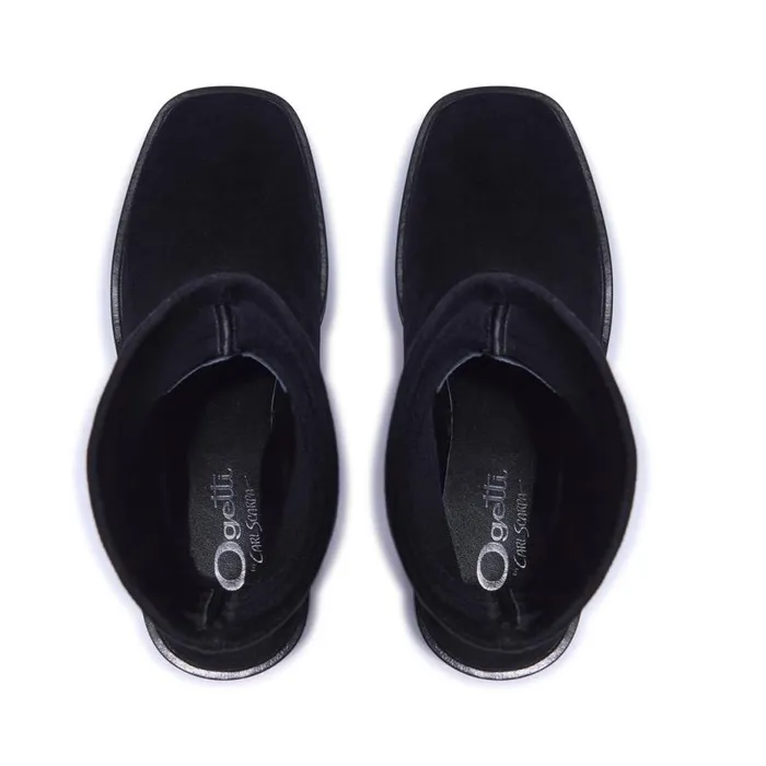 Carl Scarpa Ariella Black Suede Ankle Boots Women Suede Ankle Boots