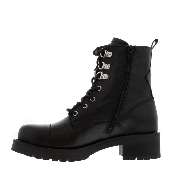 Carl Scarpa Blanca Black Leather Ankle Boots Women Leather Ankle Boots