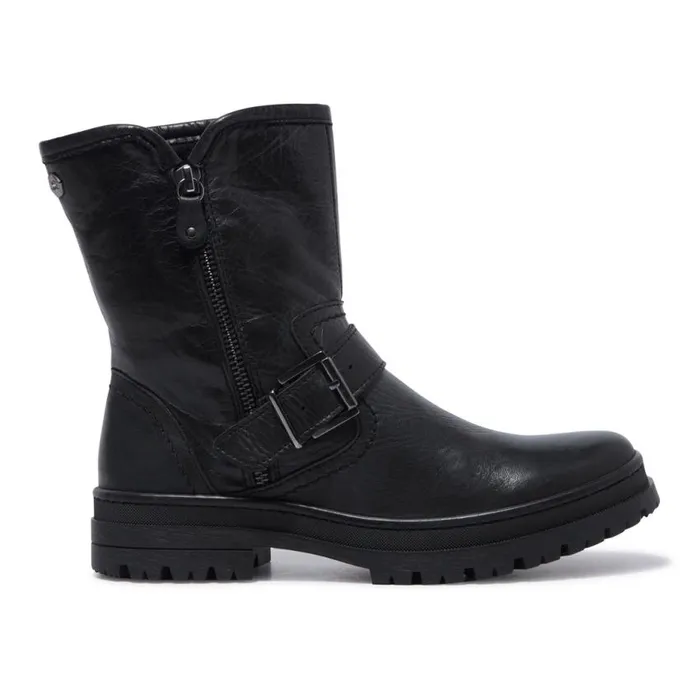 Carl Scarpa Bollichi Black Leather Ankle Boots Women Leather Ankle Boots