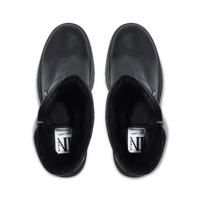 Carl Scarpa Bollichi Black Leather Ankle Boots Women Leather Ankle Boots