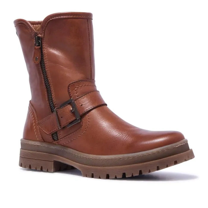 Carl Scarpa Bollichi Tan Leather Ankle Boots Women Leather Ankle Boots