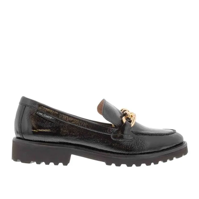 Carl Scarpa Davion Leather Chain Loafers Women Bestselling