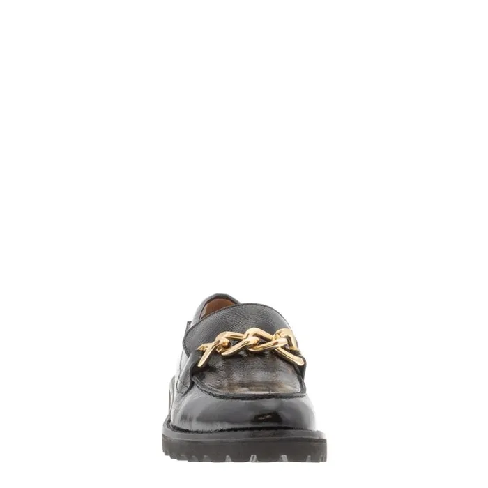 Carl Scarpa Davion Leather Chain Loafers Women Bestselling