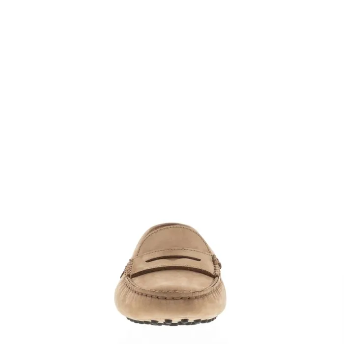 Carl Scarpa Domenica Beige Nubuck Suede Penny Loafers Women Bestselling