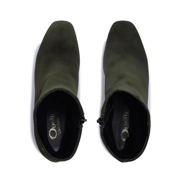Carl Scarpa Effy Green Suede Ankle Boots Women Suede Ankle Boots