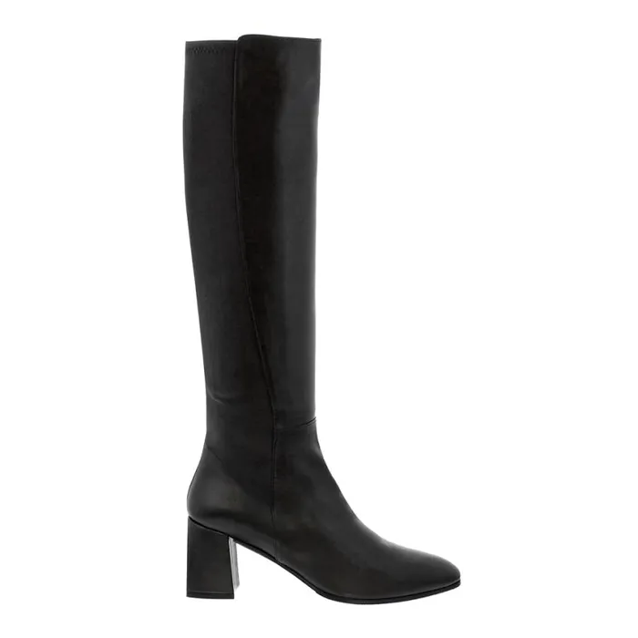 Carl Scarpa Jilly Black Italian Leather Knee High Boots Women Leather Boots
