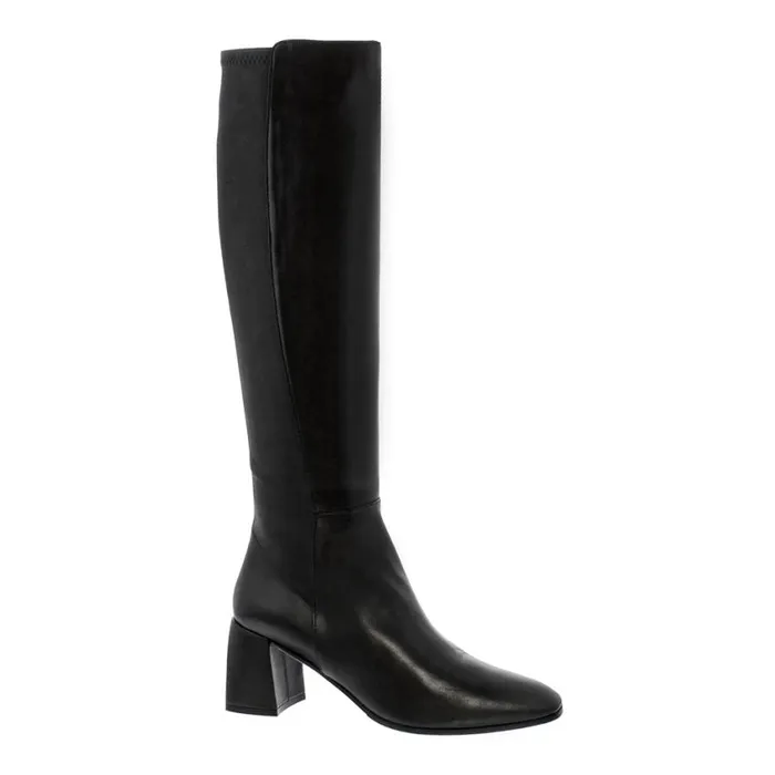 Carl Scarpa Jilly Black Italian Leather Knee High Boots Women Leather Boots