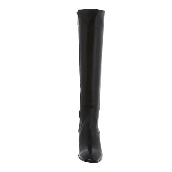 Carl Scarpa Jilly Black Italian Leather Knee High Boots Women Leather Boots