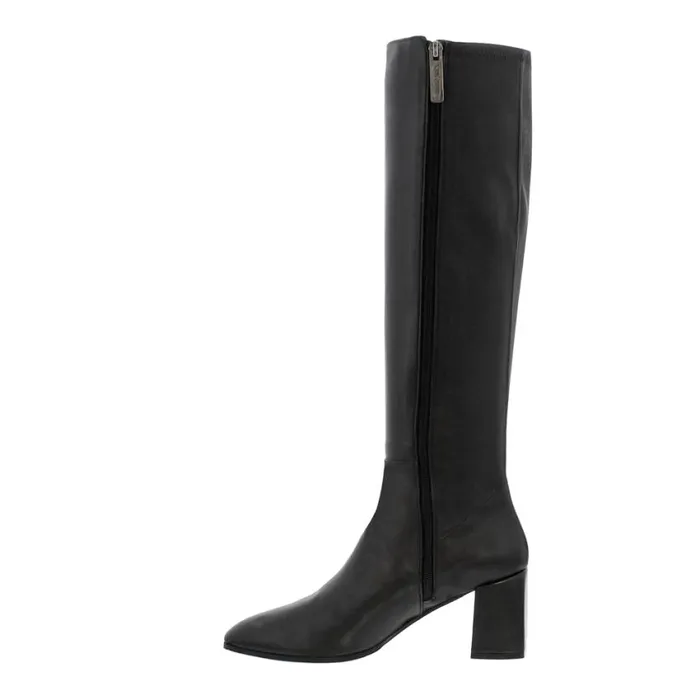 Carl Scarpa Jilly Black Italian Leather Knee High Boots Women Leather Boots