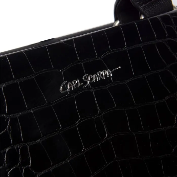 Carl Scarpa Kleo Black Croc Handbag Women Bags Carl Scarpa Kleo Black Croc Handbag Women Bags