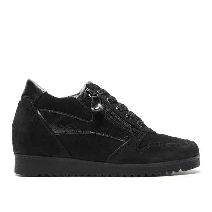 Carl Scarpa Nemoli Black Leather Trainers Women Trainers
