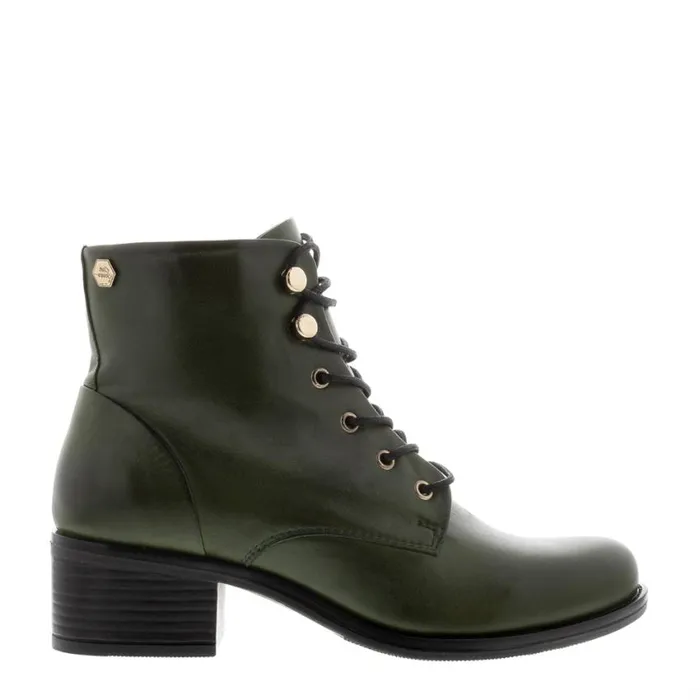 Carl Scarpa Ocean Green Leather Lace Up Ankle Boots Women Leather Ankle Boots