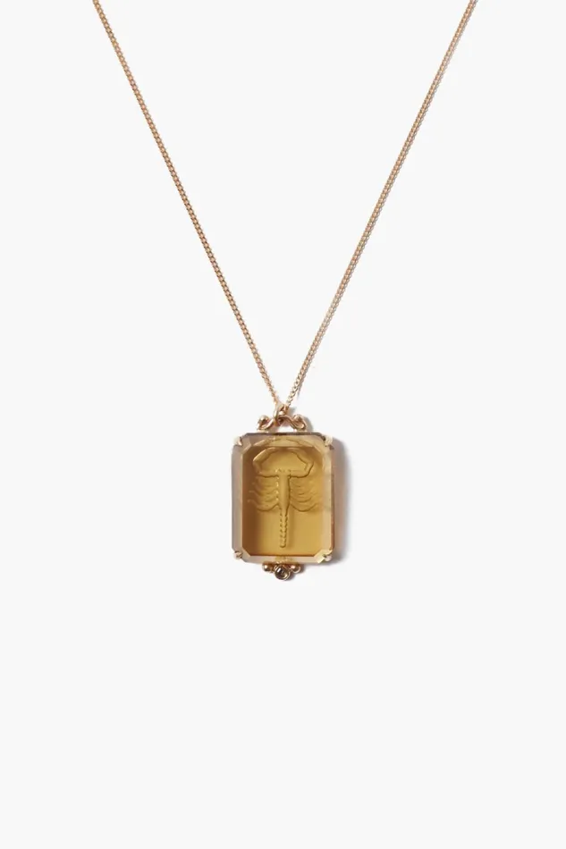 Chan Luu 14k Fine Women 14k Scorpio Zodiac Necklace