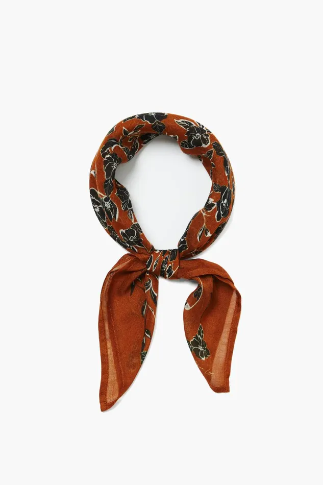 Chan Luu Bandanas Women Bandana Umber Cassia Floral