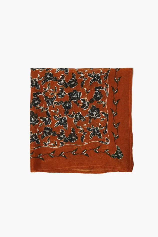 Chan Luu Bandanas Women Bandana Umber Cassia Floral