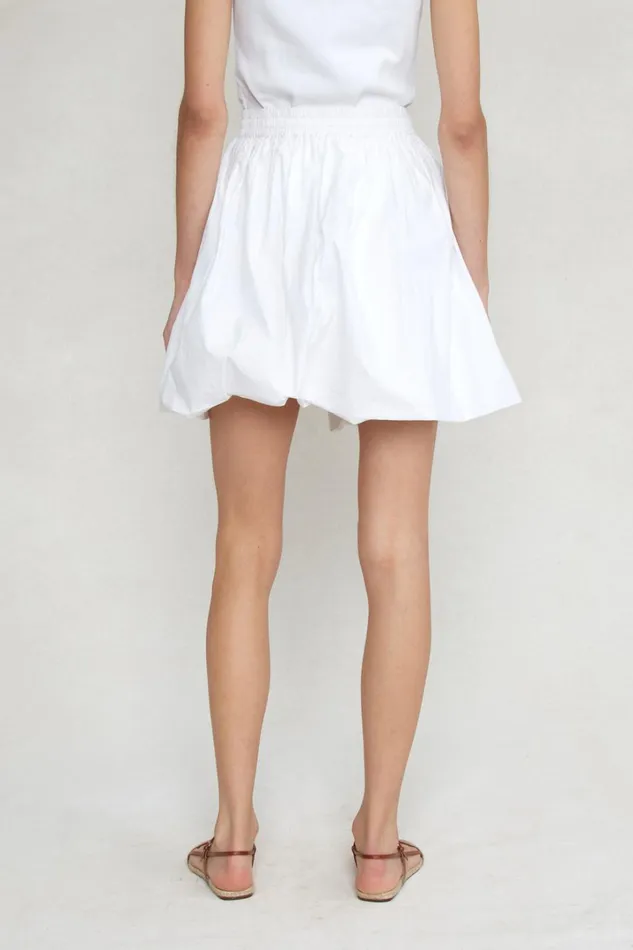Chan Luu Bottoms Women Kelly Bubble Skirt Eggshell
