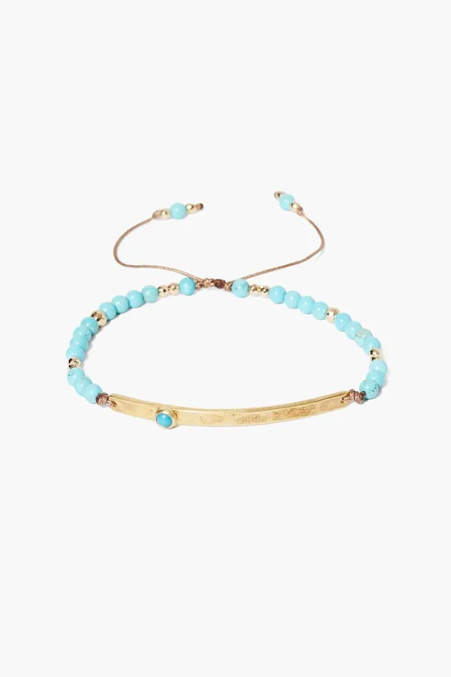 Chan Luu Bracelets Women Delilah PullTie Bracelet Turquoise Mix
