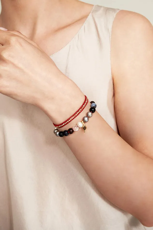 Chan Luu Bracelets Women Indira Wrap Bracelet Black Mix