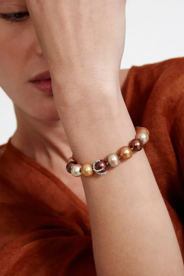 Chan Luu Bracelets Women Lark Bracelet Champagne Pearl Mix