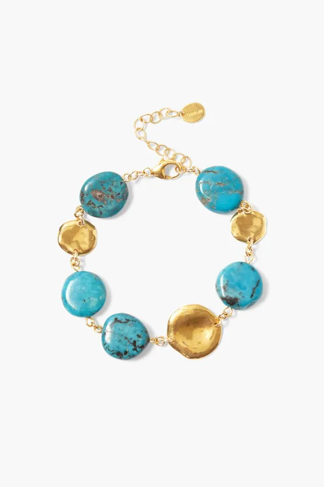 Chan Luu Bracelets Women Turquoise Coin Bracelet Set