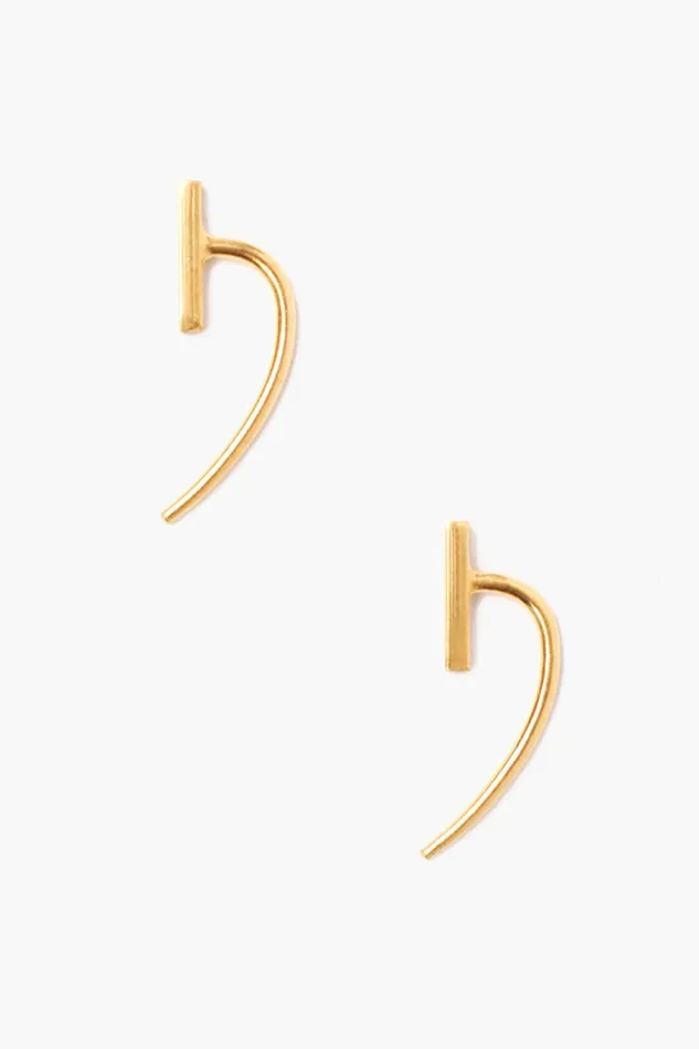 Chan Luu Earrings Women Gold Bar And Hook Earrings