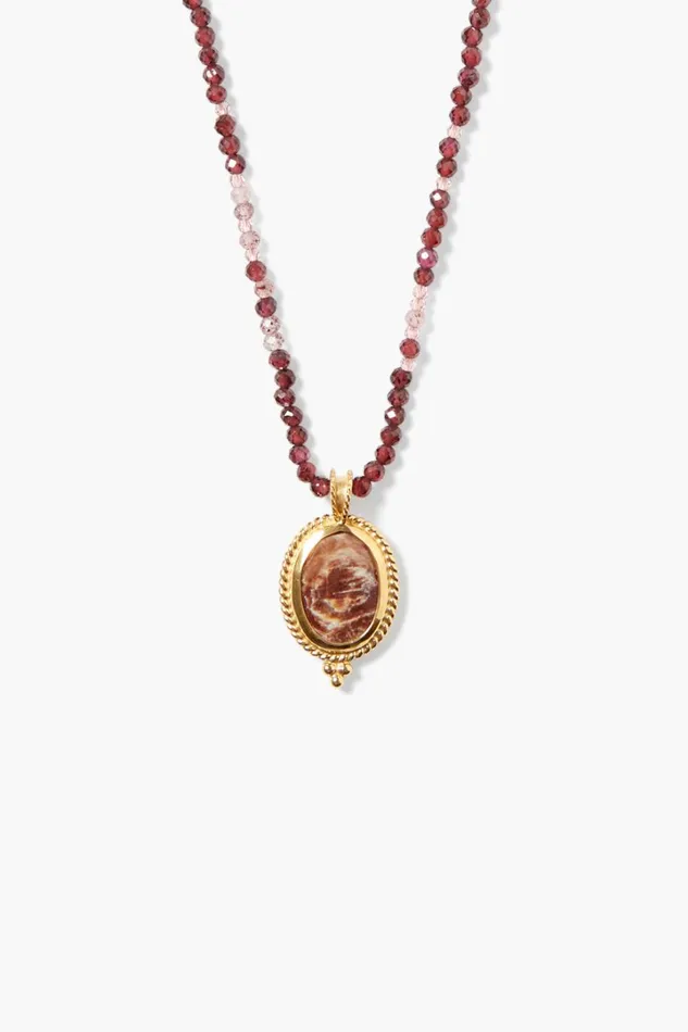 Chan Luu Necklaces Women Calypso Necklace Garnet Mix
