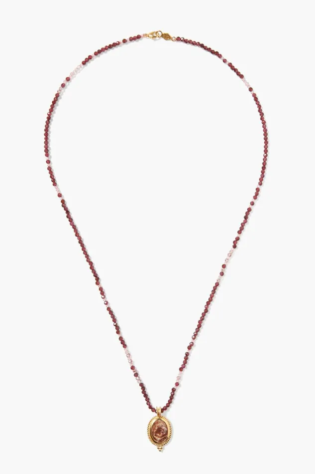 Chan Luu Necklaces Women Calypso Necklace Garnet Mix