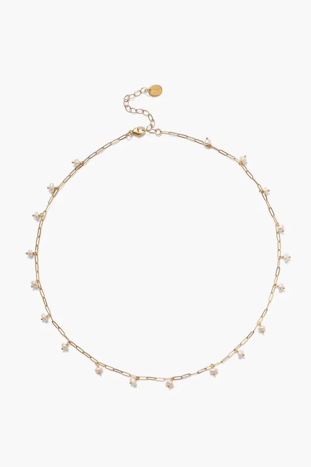 Chan Luu Necklaces Women Cayman Short Necklace White Pearl