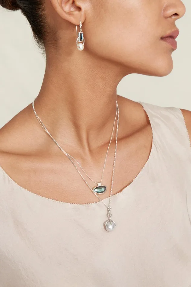 Chan Luu Necklaces Women Delta Necklace Labradorite
