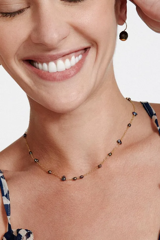 Chan Luu Necklaces Women Freeform Pearl Necklace Peacock