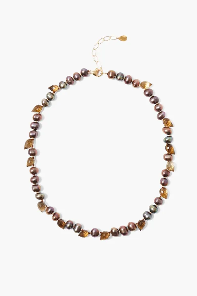 Chan Luu Necklaces Women Willa Necklace Taupe Pearl Mix