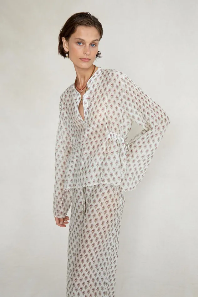 Chan Luu Tops Women Maisie Blouse White
