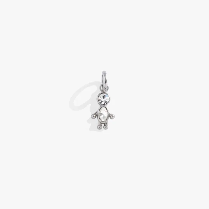 Charms Women Alex And Ani Crystal Boy InterchangeableCharm Stainless Steel Silver