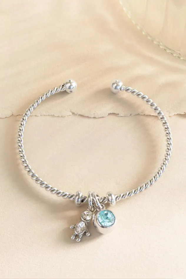 Charms Women Alex And Ani March Birthstone Interchangeable Charm Stainless Steel Gold
