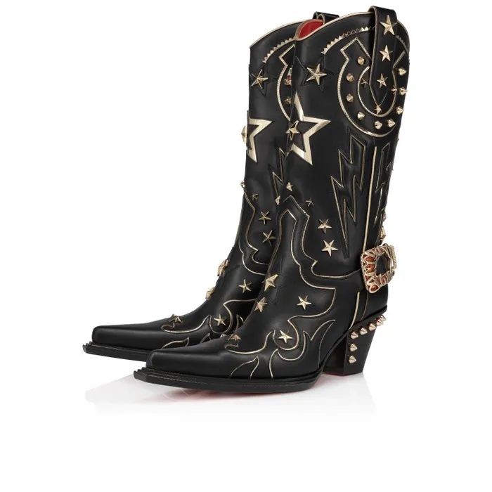 Christian Louboutin Boots WomenMen Kennywood Alta High Boots 75 Mm 8211 Nappa Leather 8211 Black Christian Louboutin Boots WomenMen Kennywood Alta High Boots 75 Mm 8211 Nappa Leather 8211 Black