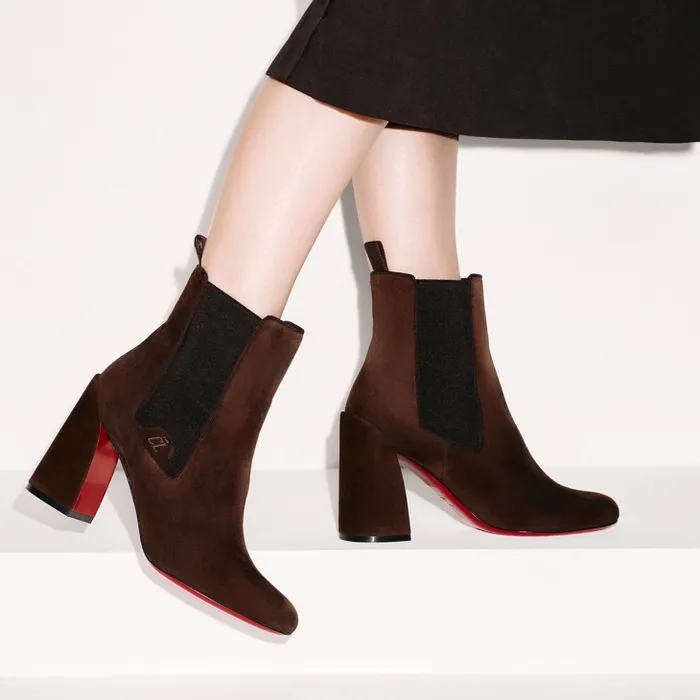 Christian Louboutin Boots Women Turelastic 85 Mm Low Boots 8211 Veau Velours 8211 Cosme Christian Louboutin Boots Women Turelastic 85 Mm Low Boots 8211 Veau Velours 8211 Cosme