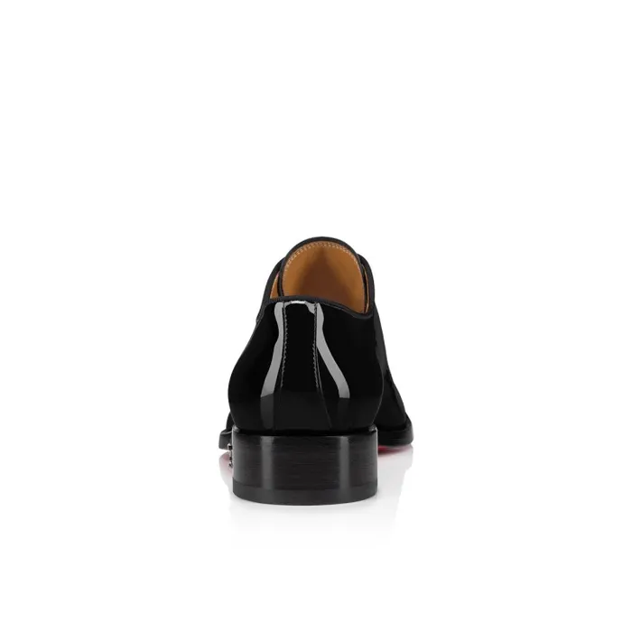 Christian Louboutin Buckles and Laceups Men Chambeliss Derbies 8211 Patent Calf Leather 8211 Black