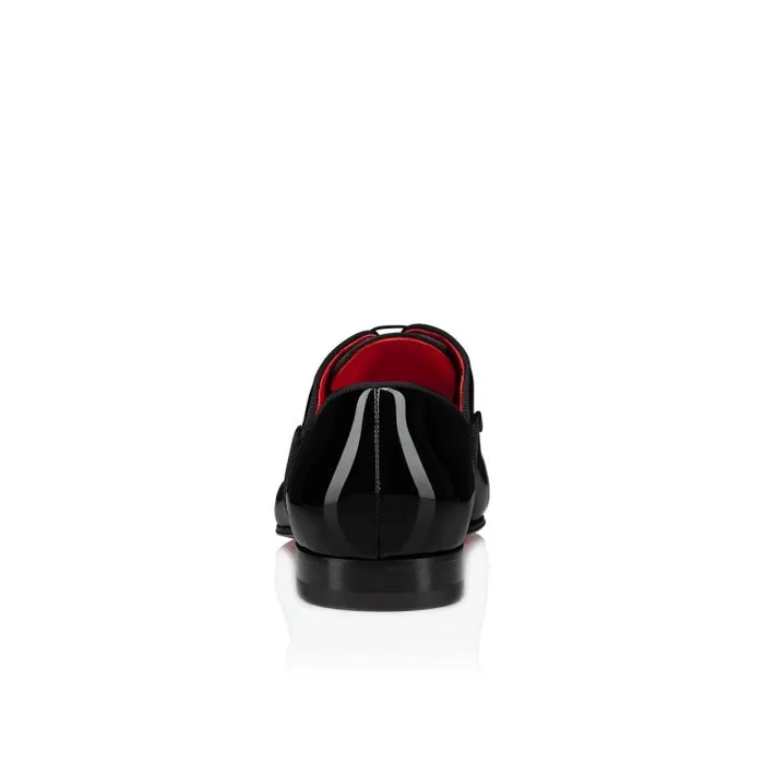 Christian Louboutin Buckles and Laceups Men Greggy Chick Laceup Shoes 8211 Patent Calf Leather 8211 Black