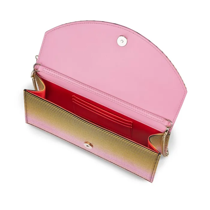 Christian Louboutin Clutches and Evening Bags Women Loubi54 Clutch 8211 Aftersun Printed Crepe Satin 8211 Multicolor
