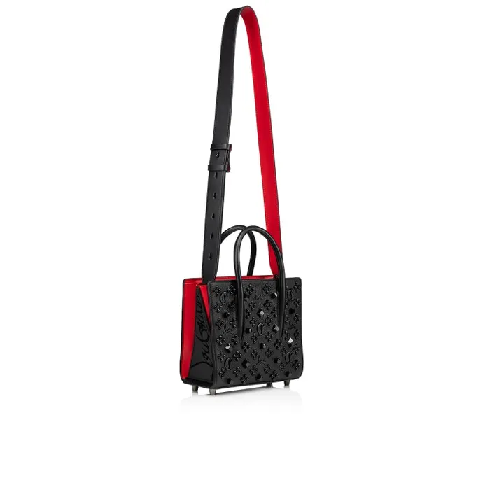Christian Louboutin Crossbody Bags Women Paloma Mini Top Handle Bag 8211 Grained Calf Leather And Spikes Loubinthesky 8211 Black