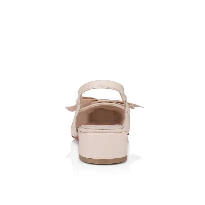 Christian Louboutin Flats and Loafers Women Mamaflirt Sling 30mm Ballerinas 8211 Nappa Leather 8211 Leche