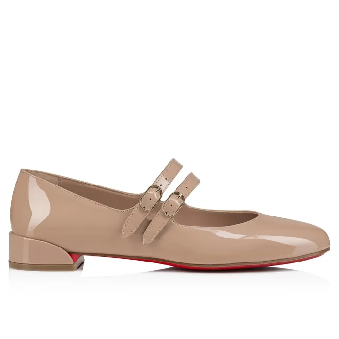 Christian Louboutin Flats and Loafers Women Sweet Jane Ballerinas 8211 Patent Leather 8211 Nude 2