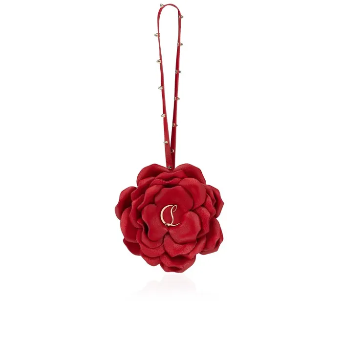 Christian Louboutin Keychains and Charms WomenMen Bag Charm Rose Charms 8211 Nappa Leather 8211 Loubi Christian Louboutin Keychains and Charms WomenMen Bag Charm Rose Charms 8211 Nappa Leather 8211 Loubi
