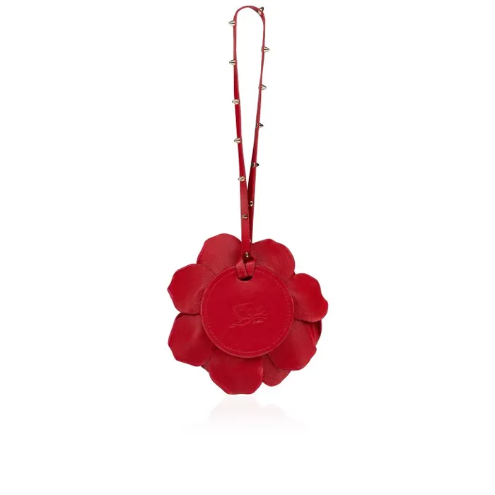 Christian Louboutin Keychains and Charms WomenMen Bag Charm Rose Charms 8211 Nappa Leather 8211 Loubi