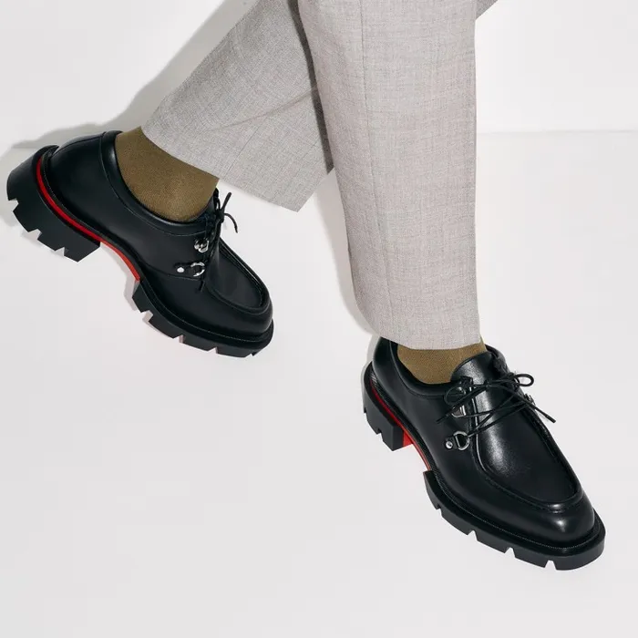 Christian Louboutin Loafers and Moccasins Men Our Pabelito Derbies 8211 Calf Leather 8211 Black Christian Louboutin Loafers and Moccasins Men Our Pabelito Derbies 8211 Calf Leather 8211 Black