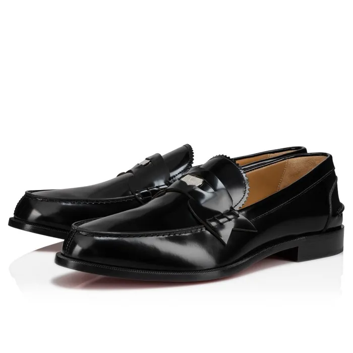 Christian Louboutin Loafers and Moccasins Men Penny Loafers 8211 Calf Leather 8211 Black